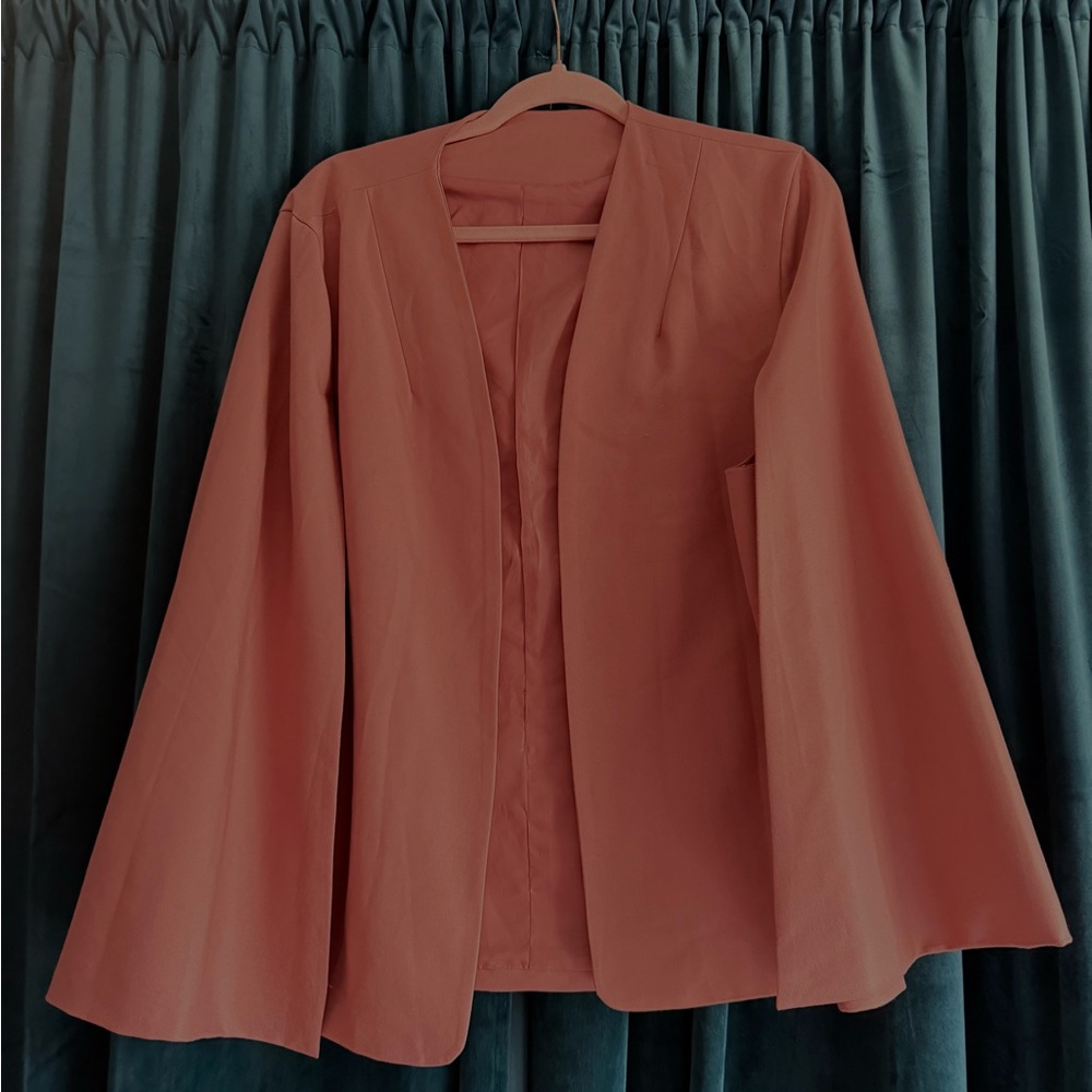 Women's Velvet Cape Blazer